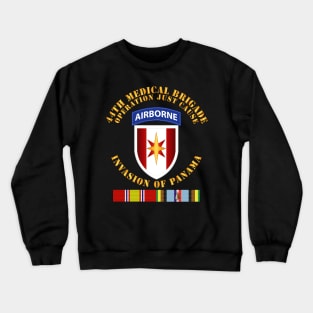 Just Cause - 44th Med Bde Operation Just Cause Panama w Svc Ribbons Crewneck Sweatshirt